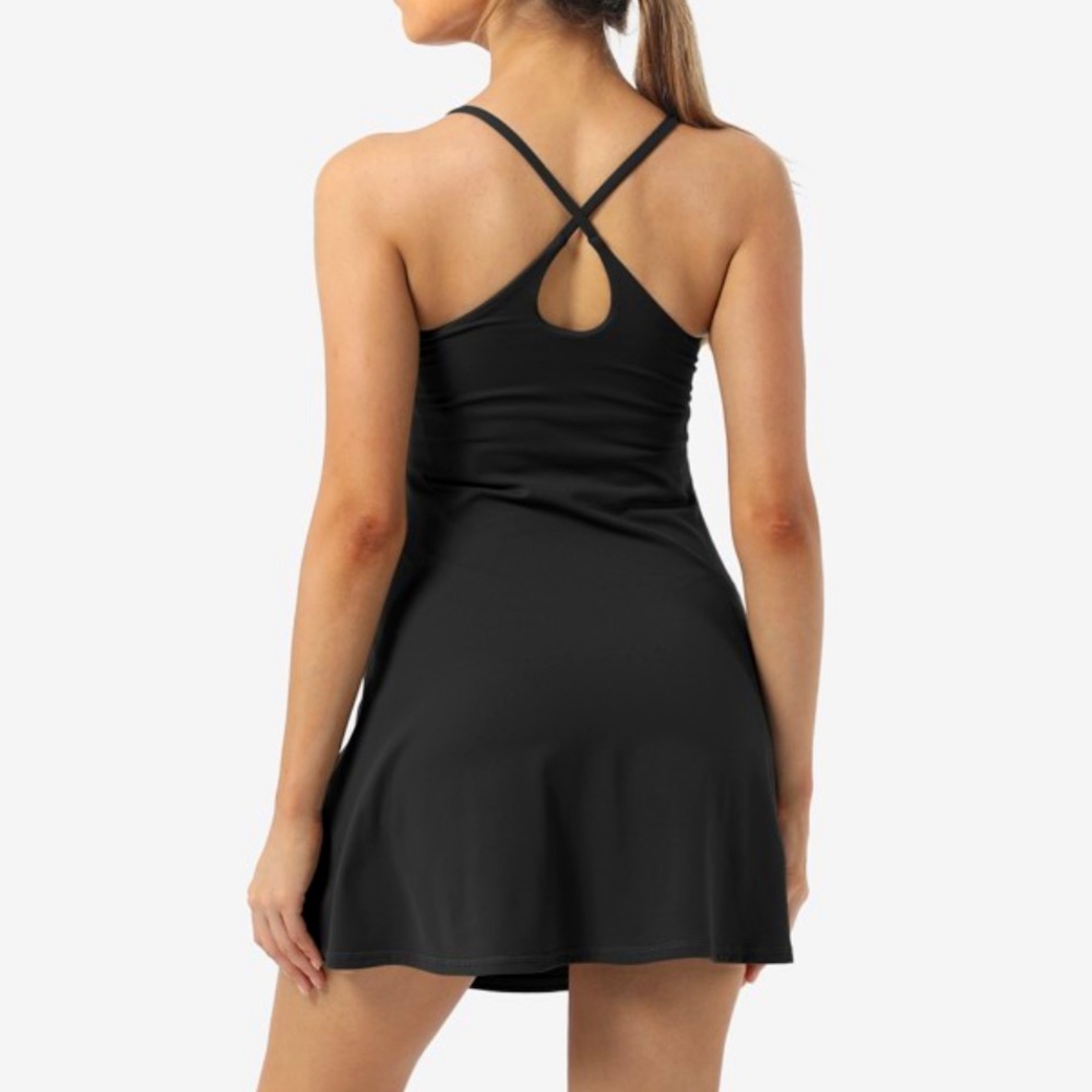 HALARA Black Strappy Dress